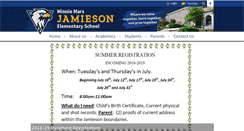 Desktop Screenshot of jamiesonschool.org