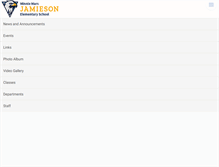 Tablet Screenshot of jamiesonschool.org